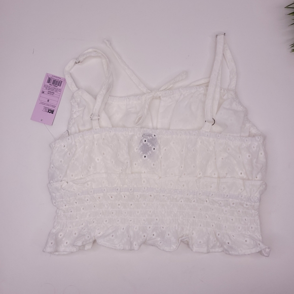 Wild Fable Tie-Front Smocked Flutter Hem Tank Top - Picture 6 of 6